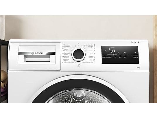 Secadora bomba de calor - Bosch WTR83200ES, Serie 4, 8 kg, 11 programas, AutoDry, Easy Clean, Blanco - Image 4