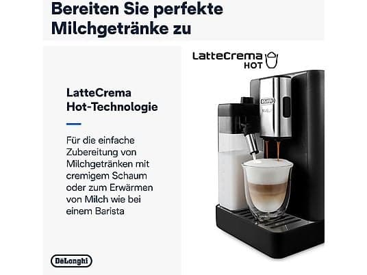 DELONGHI Rivelia EXAM440.55.B - 13 Kaffeespezialitäten, austauschbare Bohnenbehälter, KI-Kaffeeroutine, 4 Benutzerprofile, Kaffeevollautomat Schwarz - Image 6
