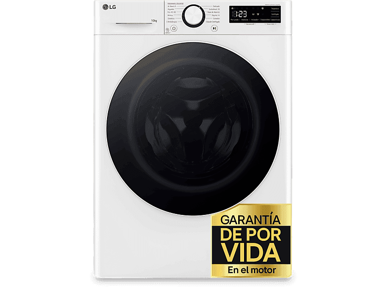 Lavadora carga frontal - LG F4WR6010A0W, Serie 600, 10 kg, 1400 rpm, 12 programas, AI Direct Drive™, TurboWash™360˚, Blanco - Image 1