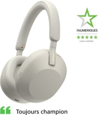 Casque SONY WH-1000XM5 Argent - Image 1