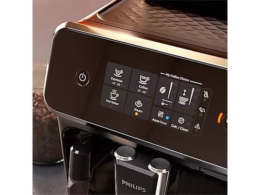 Cafetera superautomática - Philips EP2220/10, Molinillo integrado, Espumador de leche clásico, Filtro AquaClean, 1500W, 15 bar, 2 tazas, Negro - Image 4