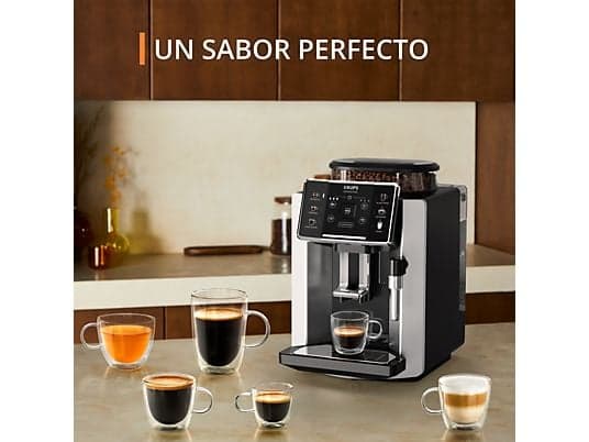 Cafetera superautomática - Krups Sensation C90 EA910E10, 1450 W, 15 bar, 1.7 L, 6 programas, 2 tazas, Barista Inside Technology, Autolimpieza, Plata - Image 3
