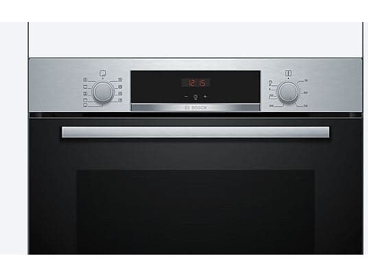 Horno - Bosch HBA514ES3, Serie 4, Multifunción, Limpieza por agua, 71 l, HotAir 3D, Mandos ocultables, 60 cm, inox - Image 4