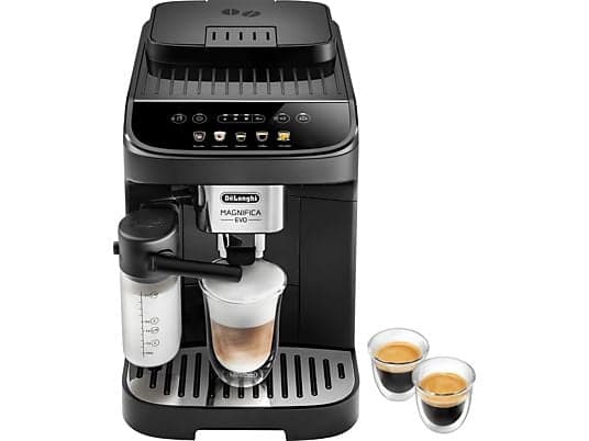DELONGHI Magnifica Evo ECAM290.61.B - 4 Kaffeespezialitäten, 5 Direktwahltasten, cremiger Milchschaum, einfache Bedienung, Kaffeevollautomat Schwarz - Image 2