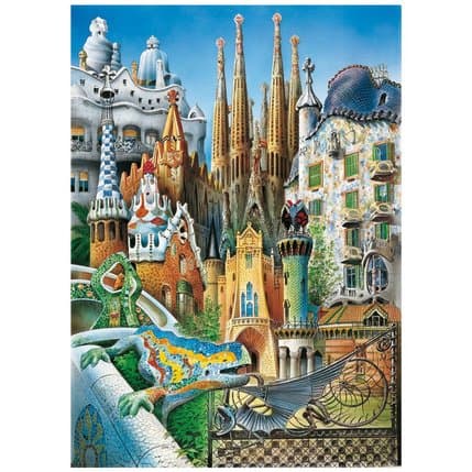 PUZZLE 1000 PIECES COLLAGE GAUDI - Image 2