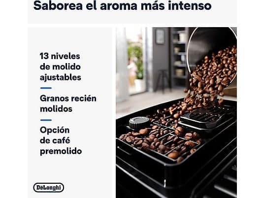 Cafetera superautomática - De'Longhi Magnifica Start Milk, ECAM220.80.SB, 1450W, 15bar, Molinillo integrado,Depósito leche,Táctil, Espumado automático - Image 5