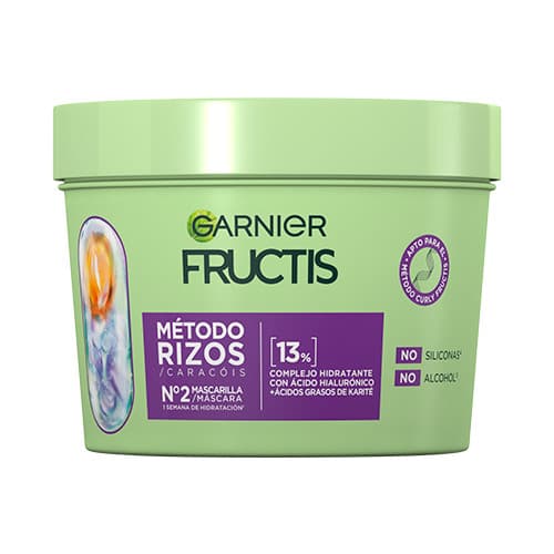 Garnier    

            Fructis Método Rizos Mascarilla nº2 para Rizos Hidratados - Image 1