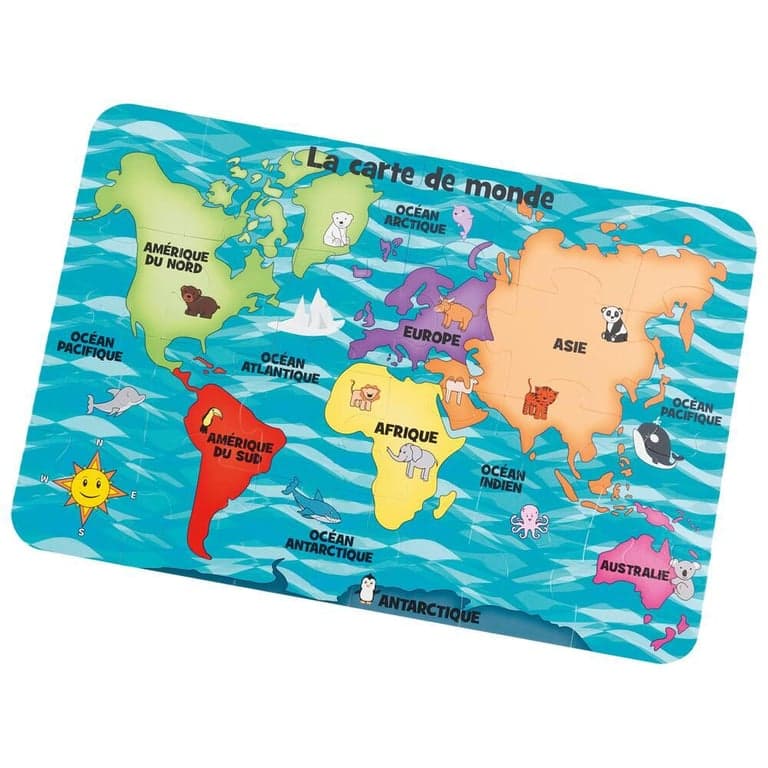 PUZZLE DE SOL CARTE DU MONDE - Image 1