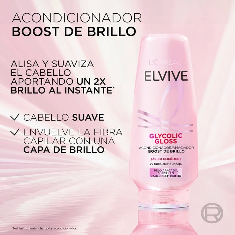 L'Oréal París    

            Elvive Glycolic Core Gloss Acondicionador Boost de Brillo - Image 6