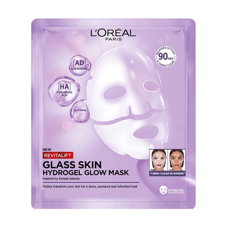 L'Oréal París    

            Revitalift Filler Glass Skin Mascarilla Facial de Hidrogel Iluminadora - Image 1