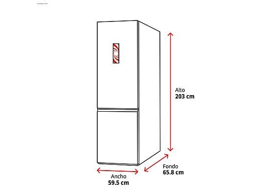 Frigorífico combi - Samsung SMART AI RB34C600CWW/EF, No Frost, 185.3 cm, 344l, All Around Cooling, WiFi, Blanco - Image 3