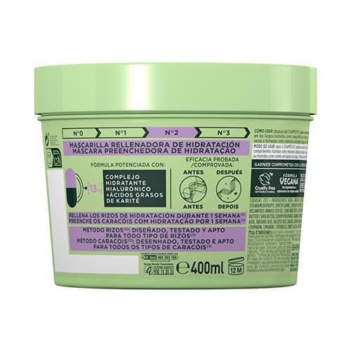 Garnier    

            Fructis Método Rizos Mascarilla nº2 para Rizos Hidratados - Image 2
