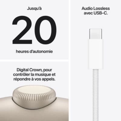 Casque APPLE Airpods Max 2 Lumière stellaire - Image 8