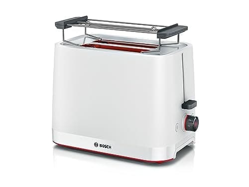 Bosch MyMoment TAT3M121 - Toaster Grille Pain compact - Arrêt automatique - 950 W - Fonction décongélation et réchauffage - Chauffe-viennoiserie amovible - Couleur : Blanc - Image 2