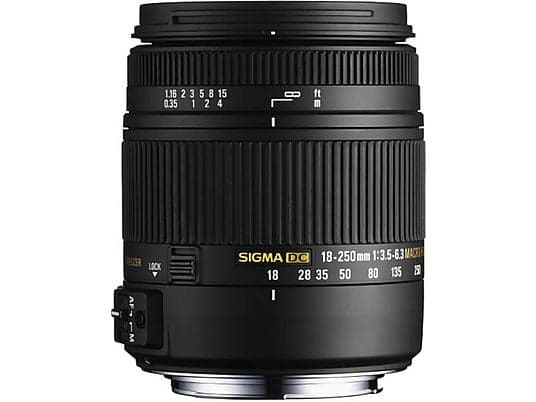 SIGMA 883954 18-250 DC MACRO OS CANON 18 mm - 250 mm f/3.5-6.3 DC, OS, HSM (Objektiv für Canon EF-Mount, Schwarz) - Image 2