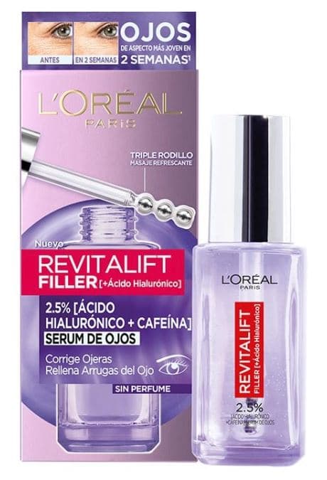 L'Oréal París    

            Contorno de ojos Serum Revitalift Filler 2,5 Ácido Hialurónico + Cafeína - Image 1