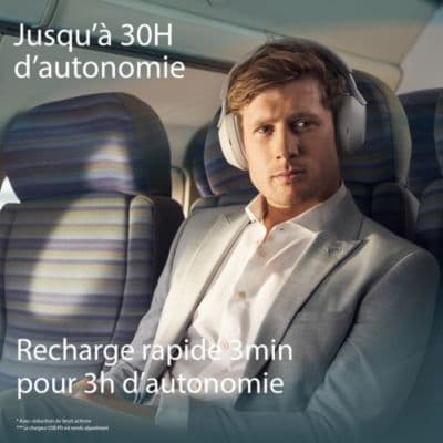 Casque SONY WH-1000XM5 Argent - Image 8