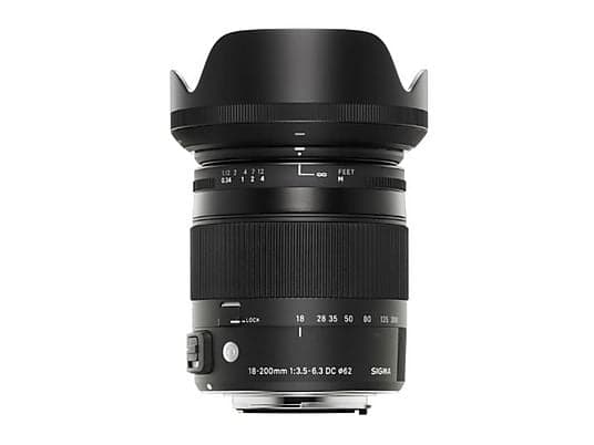 SIGMA 885955 18-200/3,5-6,3 DC OS HSM NA 18 mm - 200 mm f/3.5-6.3 OS, IF, HSM, DC, ASP (Objektiv für Nikon F-Mount, Schwarz) - Image 2