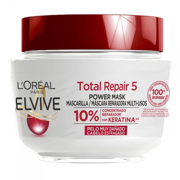 L'Oréal París    

            Elvive Total Repair 5 Mascarilla Reparadora para Pelo Dañado - Image 1