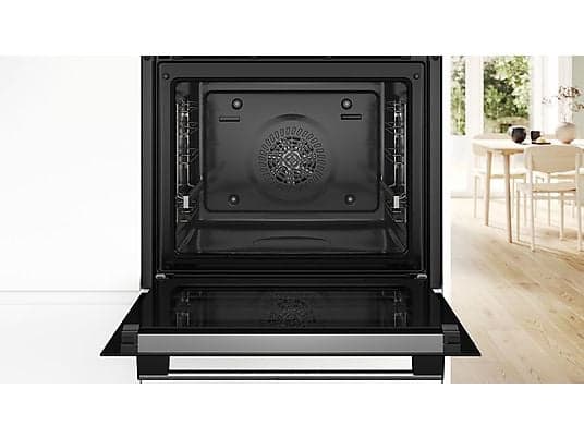Horno - Bosch HBA574ES3, Multifunción, Pirolítico, 71 l, 59.4 cm, HotAir 3D, Asistente de limpieza con agua, Inox - Image 5