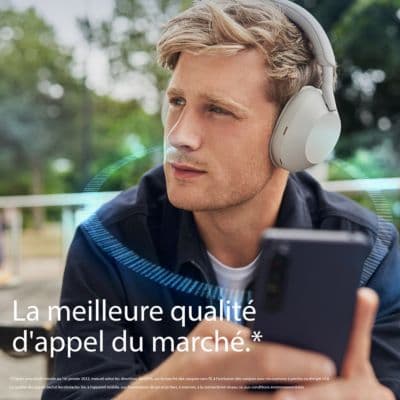 Casque SONY WH-1000XM5 Argent - Image 5