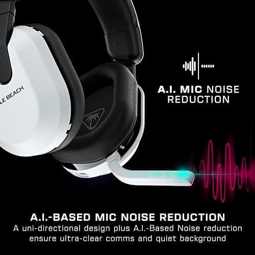Turtle Beach Stealth 600 Console Blanc Playstation Casque Gaming sans Fil w/ 80hr Batterie, Écouteurs de 50mm et Bluetooth pour PS5, PS4, PC et Mobile - Image 4