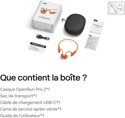 Casque SHOKZ OpenRun Pro 2 Orange - Image 2