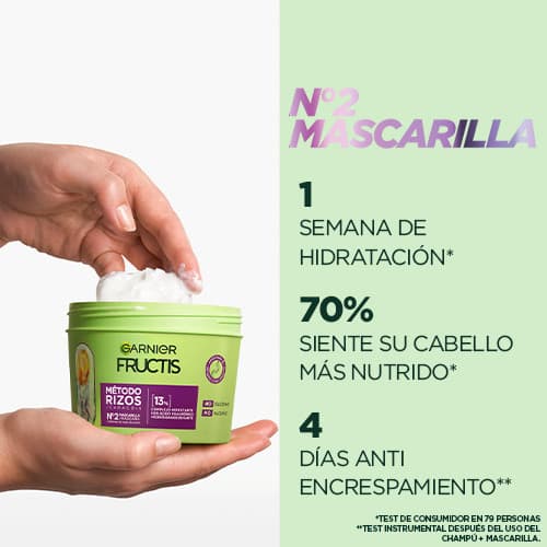 Garnier    

            Fructis Método Rizos Mascarilla nº2 para Rizos Hidratados - Image 4