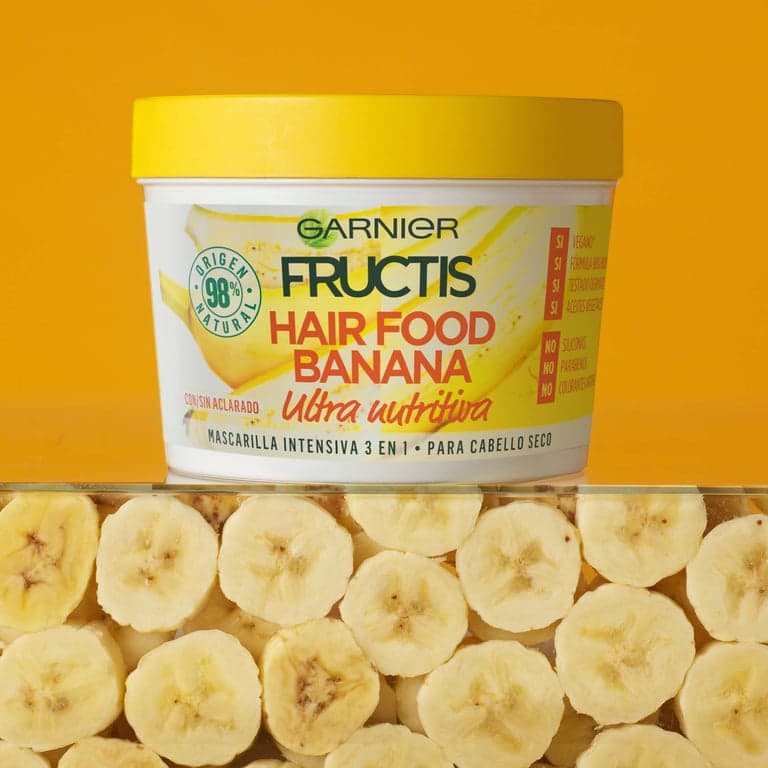 Garnier    

            Fructis Hair Food Mascarilla Cabello 3 en 1 Banana - Image 5