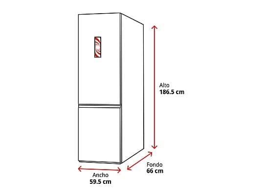 Frigorífico combi - Whirlpool WHK 26363 XP6E, No Frost, Altura 186.5 cm, 316l, Libre Instalación, Pearl Inox - Image 3