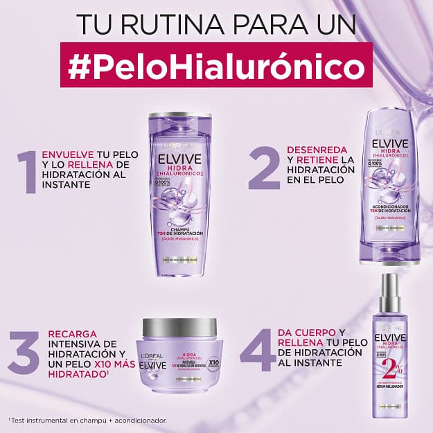 L'Oréal París    

            ELVIVE Hidra Hialurónico Acondicionador - Image 7
