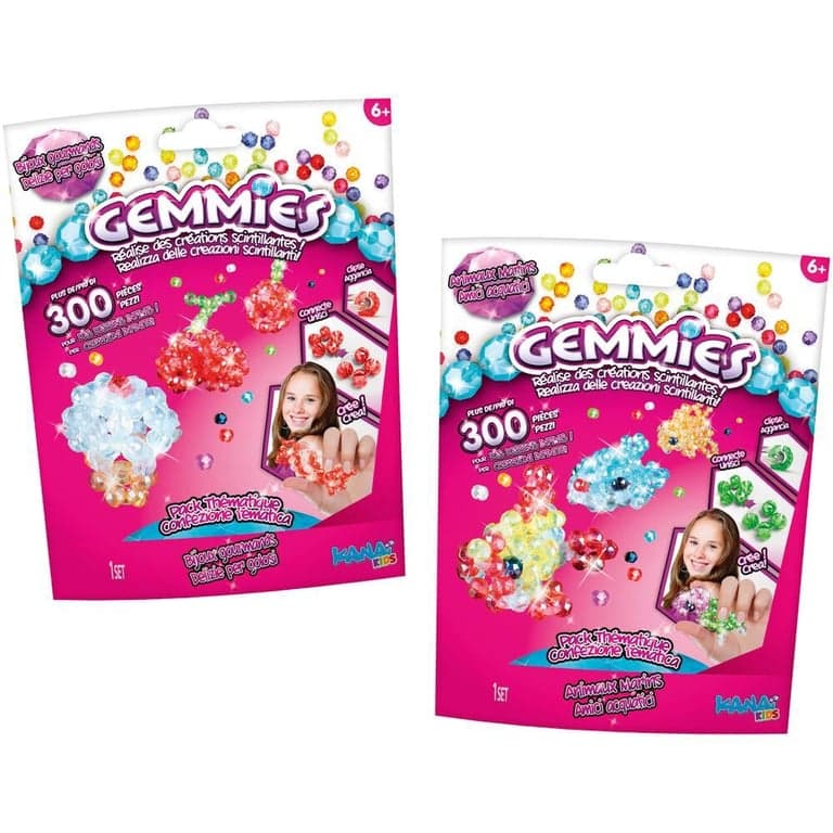 GEMMIES PACK THEMATIQUE 4 CREATIONS - SET DE 300 GEMS - Image 1