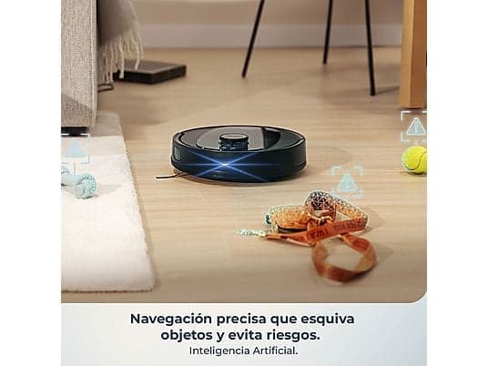 Robot friegasuelos - Cecotec Conga Y80, Navegación inteligente, Programable, 13000 Pa succión, Base de 2,5L, Cepillo para mascotas, Negro - Image 3