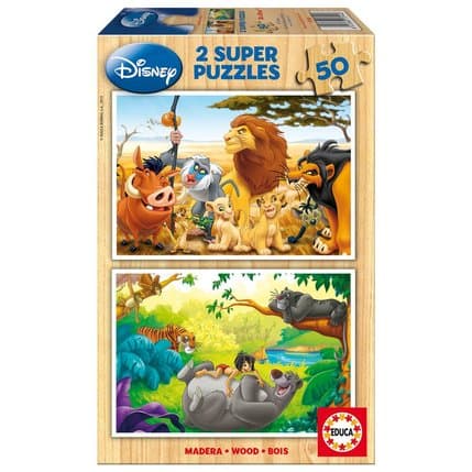 2 PUZZLES DE 50 PIECES ANIMAL FRIENDS DISNEY - Image 2