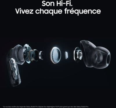 Ecouteurs SAMSUNG Galaxy Buds4 Pro Noir - Image 3