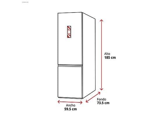 Frigorífico combi - Samsung RB33J3515S9/EF, All Around Cooling, No frost, 185 cm, 339 l, Acero inoxidable - Image 3