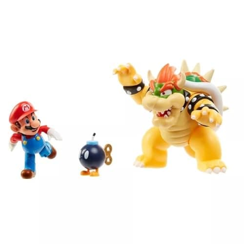Disney Super Mario - Bataille avec Bowser - Licence Officielle - Coffret Pont Dynamique & Figurine - Son & Lumière - Lave Rougeoyante - Immersion Jeu - Dès 3 Ans - Image 3