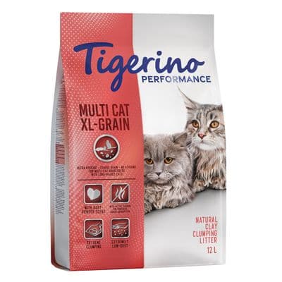 Tigerino Performance Multi Cat arena aglomerante con olor a talco - Image 3