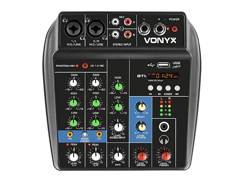 Mezcladora DJ - VMM100 VONYX, Black - Image 1