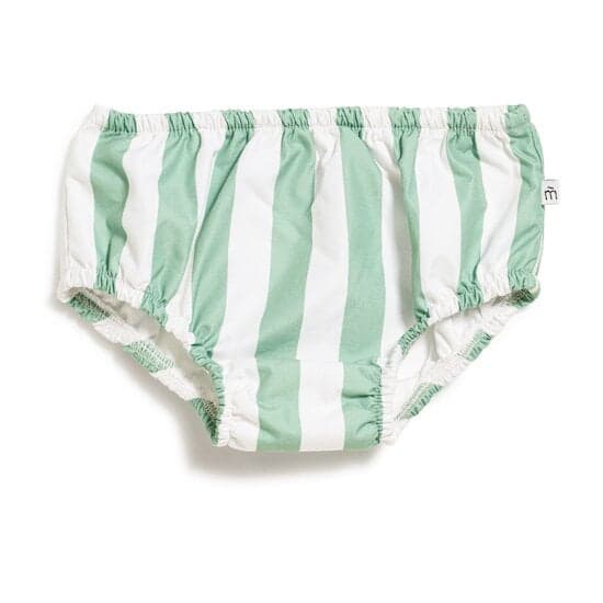 Maillot de bain bébé Rayures Vert Sauge - Image 2
