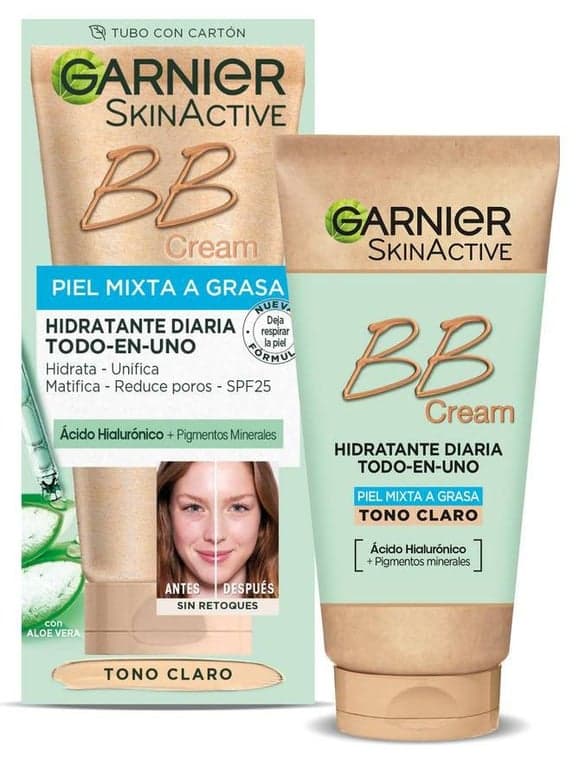 Garnier    

            Skin Active BB Cream Matificante para Pieles Mixtas a Grasas - Image 1