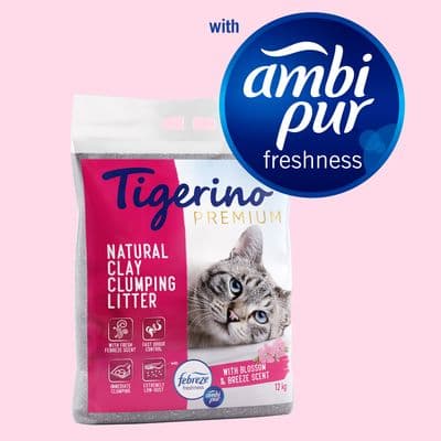 Tigerino Premium arena aglomerante Ambi Pur Freshness fragancia fresca a flores - Image 1