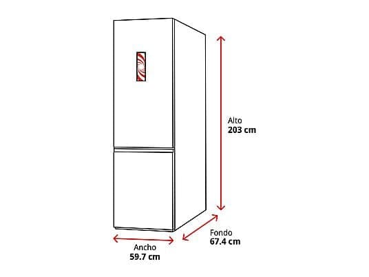 Frigorífico combi - LG GBBSJ21DPY, No Frost, 203 cm, 375 l, DoorCooling+™, Multi Air Flow, Plata - Image 3