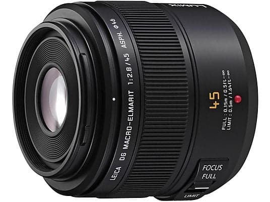 PANASONIC H-ES 045 E 2,8/45 MACRO 45 mm - 45 mm f/2.8 ASPH (Objektiv für Micro-Four-Thirds, Schwarz) - Image 2