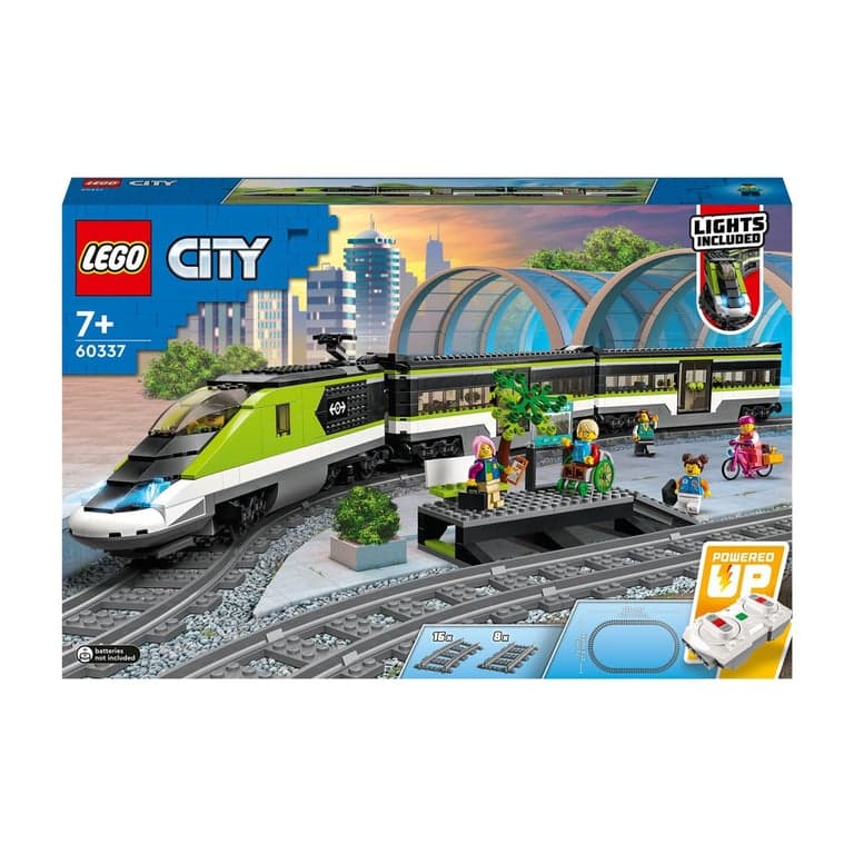 Juguete Teledirigido para Construir Tren de Pasajeros de Alta Velocidad con Vías, Luces y Mini Figuras LEGO City Trains - 60337 - Image 1