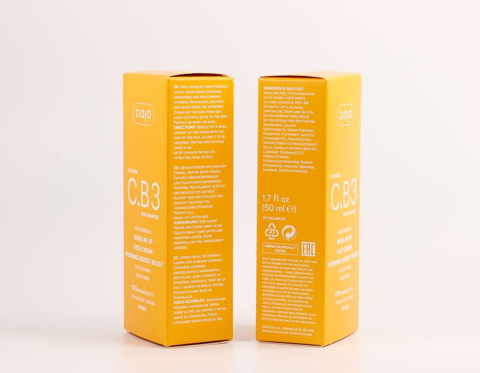 Ziaja    

            Vitamina C.B3 Niacinamida Crema Facial Dia - Image 2