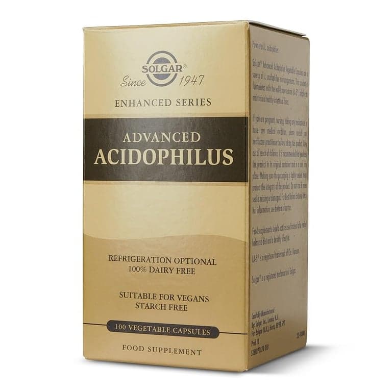 SOLGAR Acidophilus Avan 100Comp - Image 4