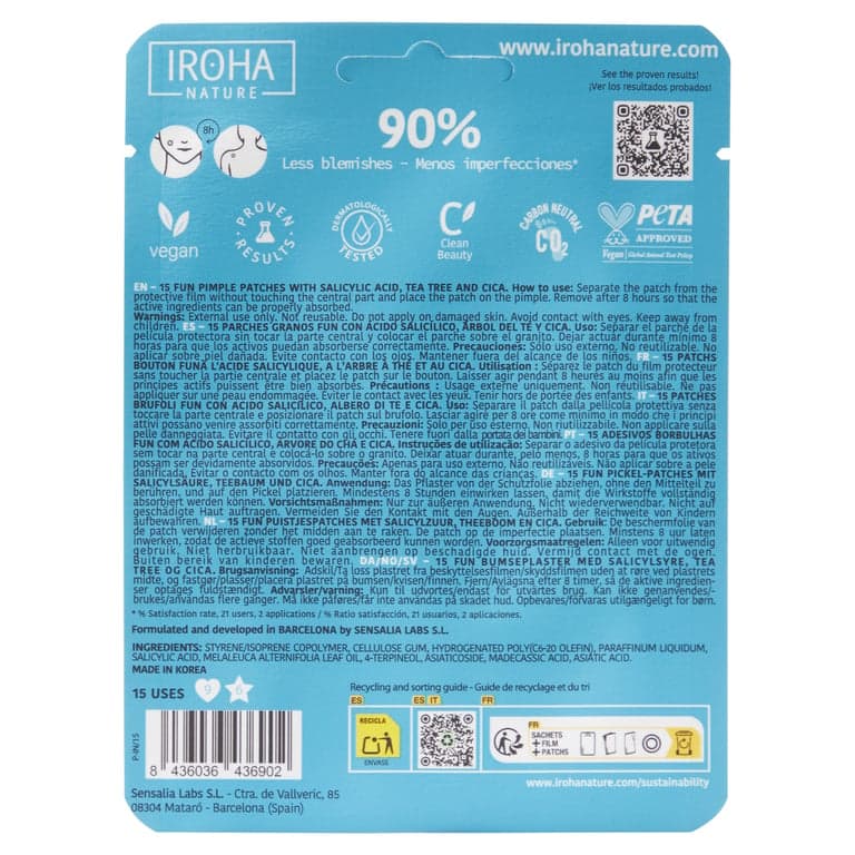 Iroha Nature    

            Sos Granos Fun Ácido Salicílico, Árbol de Té y Centella Asiática - Image 2