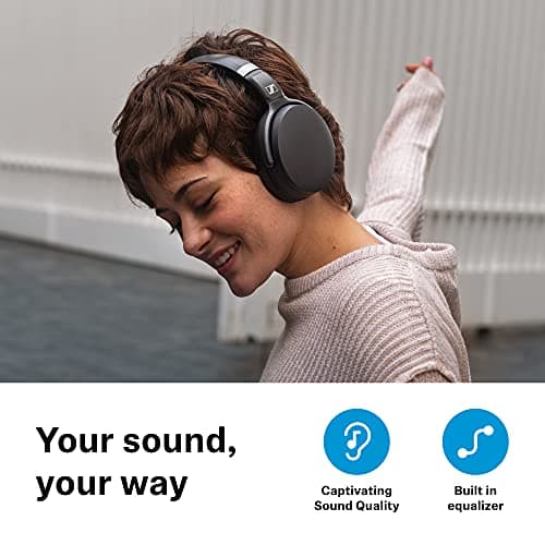 Sennheiser HD 450BT Wireless Headphones with Active Noise Reduction, Black - Image 4