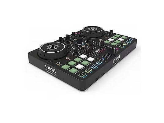 Mezcladora DJ - Vieta Pro Vega, 2 Canales, USB-C y Minijack 3.5mm, Tarjeta de Sonido Integrada, Negro - Image 3